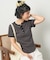 Wフェイス 配色 ヘンリーネックTシャツ