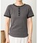 Wフェイス 配色 ヘンリーネックTシャツ