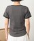 Wフェイス 配色 ヘンリーネックTシャツ