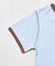 Wフェイス 配色 ヘンリーネックTシャツ