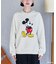 【MICKEY MOUSE】ヴィンテージライク プリントスウェット