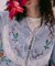インド フラワー クロス刺繍 レース ボレロ