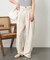 リネンレーヨン 紐付きイージーパンツ＜セットアップ対応＞