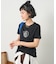 別注 フロッキープリントTシャツ