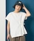 リボンギャザー半袖Tシャツ