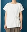 リボンギャザー半袖Tシャツ