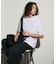 別注 ビッグシルエット ワンポイントロゴ クルーネック Tシャツ 【限定展開】