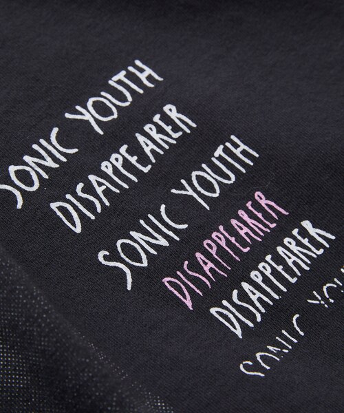 SONIC YOUTH TL DISAPPEARER クルーネック バンドTシャツ｜フリークス