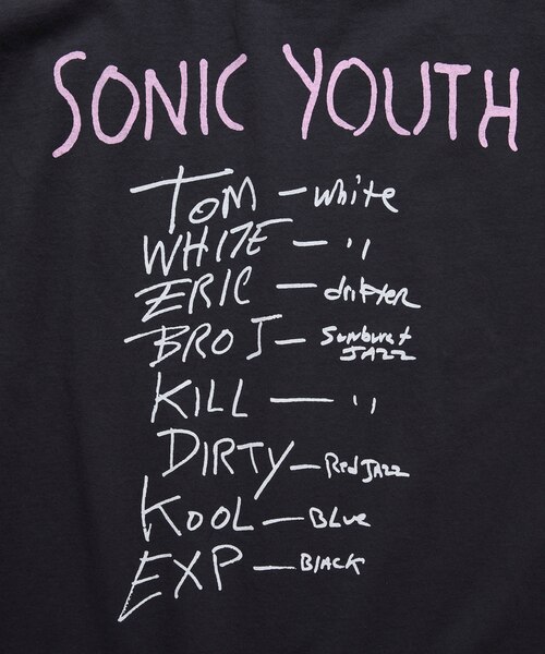 SONIC YOUTH TL DISAPPEARER クルーネック バンドTシャツ｜フリークス