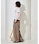 コットンモダール クルーネック ボーダーTシャツ