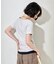 コットンモダール クルーネック ボーダーTシャツ