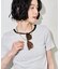 コットンモダール クルーネック ボーダーTシャツ