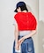 コットンモダール クルーネック ボーダーTシャツ