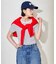 コットンモダール クルーネック ボーダーTシャツ