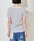 コットンモダール クルーネック ボーダーTシャツ