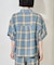 カラミコットン チェック 半袖シャツ＜セットアップ対応＞