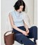 コットンモダール ボトルネックノースリーブTシャツ