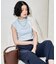 コットンモダール ボトルネックノースリーブTシャツ