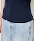 コットンモダール ボトルネックノースリーブTシャツ