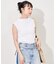コットンモダール ボトルネックノースリーブTシャツ