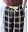 カラミコットン チェックイージーパンツ＜セットアップ対応＞