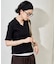 ＜カシミヤ入り＞ ガーゼフライス 5分袖 ポロTシャツ