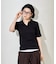 ＜カシミヤ入り＞ ガーゼフライス 5分袖 ポロTシャツ
