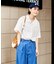 インド コットンボイル 開襟半袖シャツ