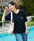 別注 裾スピンドル ヘンリーネックTシャツ