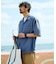 AUSTRALIAN COTTON オープンカラー チェックシャツ ショートスリーブ