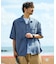 AUSTRALIAN COTTON オープンカラー チェックシャツ ショートスリーブ
