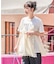 レースキャミ ドッキングTシャツ