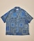 インド製 リラックスフィット ペイズリー柄プリント オープンカラーシャツ ショートスリーブ バンダナ柄
