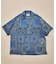 インド製 リラックスフィット ペイズリー柄プリント オープンカラーシャツ ショートスリーブ バンダナ柄
