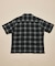 先染めオンブレチェック オープンカラー ショートスリーブ シアーシャツ リラックスフィット