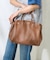 EMBOSSED LEATHER BELTED TOTE S