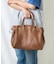EMBOSSED LEATHER BELTED TOTE S