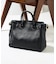 EMBOSSED LEATHER BELTED TOTE S