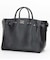 EMBOSSED LEATHER BELTED TOTE S