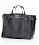 EMBOSSED LEATHER BELTED TOTE S