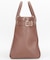 EMBOSSED LEATHER BELTED TOTE S