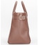 EMBOSSED LEATHER BELTED TOTE S