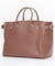 EMBOSSED LEATHER BELTED TOTE S