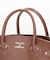 EMBOSSED LEATHER BELTED TOTE S