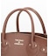 EMBOSSED LEATHER BELTED TOTE S