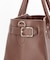EMBOSSED LEATHER BELTED TOTE S