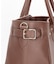 EMBOSSED LEATHER BELTED TOTE S