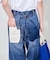 シンチバックデニムパンツ