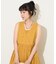インドボイル カシュクール 同色刺繍 ノースリワンピース