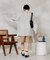 別注 紐付き タックハーフパンツ